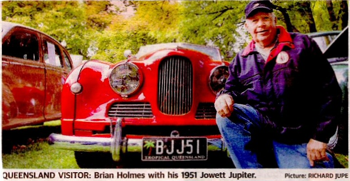 Jowett Jupiter if Brian Holmes in Australia